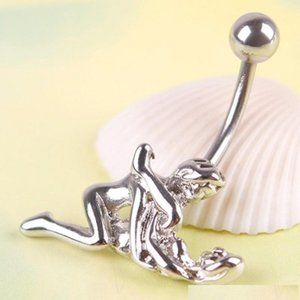 Navel Piercing ~ Humans In Action ~ Silver